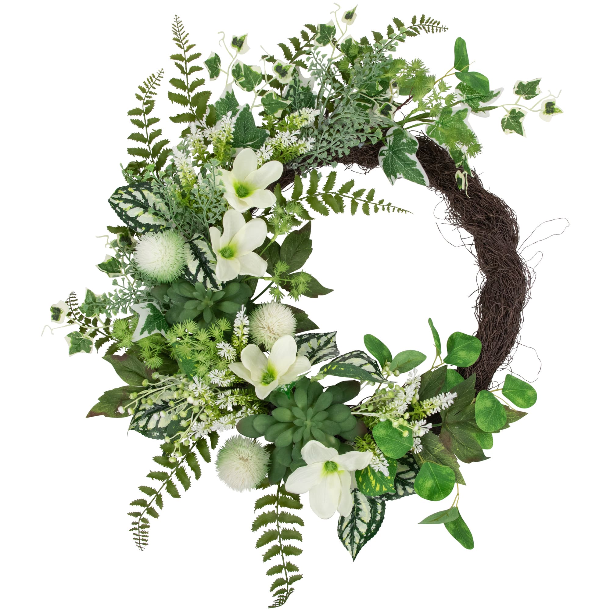 24" Hellebores & Ivy Wreath